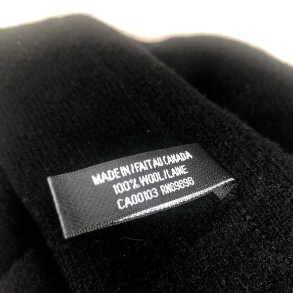 100% wool hat. Made in Canada. Good condition. Fits very small, black. - Picture 5 of 5